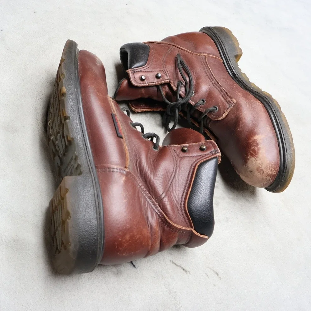 Red Wing Mens 10.5D Work Boots Red SuperSole 2.0 6